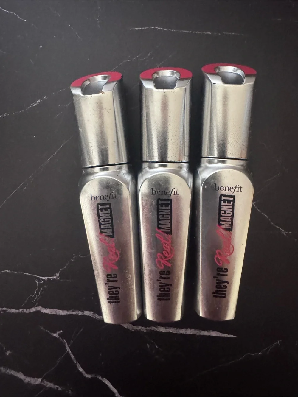 Three travel size Benefit They're Real Magnet Mascara